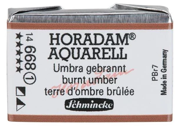 SCHMİNCKE HORADAM AQUARELL ARTİST SULU BOYA TAM TABLET SERİ 1 668 BURNT UMBER 14668043