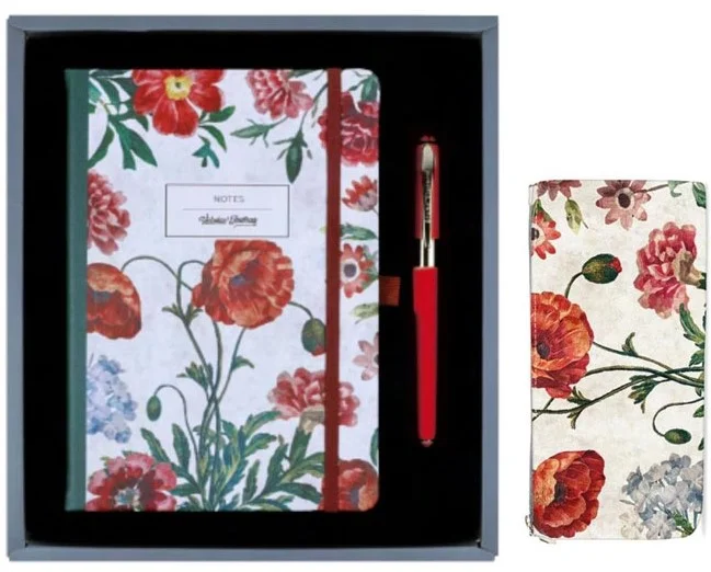 VJ DEFTER KARİZMA SERT KAPAK SET 14x20 Cm. 80 YP. 192 YP. ÇİZGİLİ + KALEM ÇANTASI + KALEM 4037
