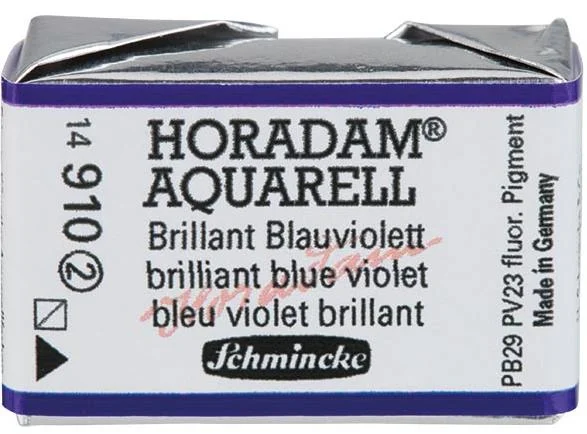 SCHMİNCKE HORADAM AQUARELL ARTİST SULU BOYA TAM TABLET SERİ 2 910 BRİLLİANT BLUE VİOLET 14910043