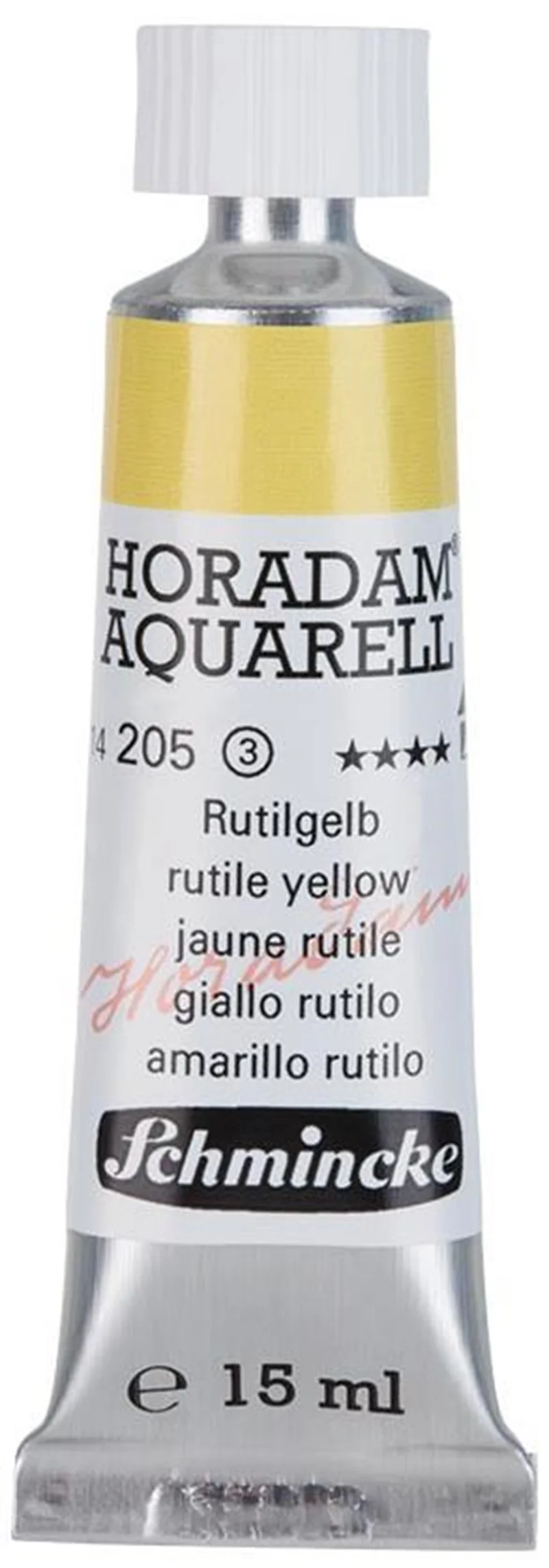 SCHMİNCKE HORADAM AQUARELL ARTİST SULU BOYA 15 ML TÜP SERİ 3 205 RUTİLE YELLOW 14205006