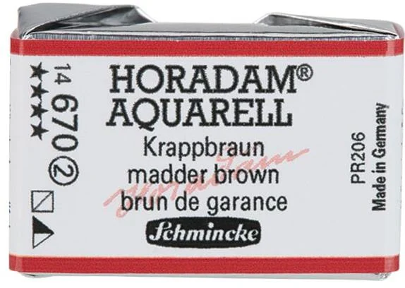 SCHMİNCKE HORADAM AQUARELL ARTİST SULU BOYA TAM TABLET SERİ 2 670 MADDER BROWN 14670043