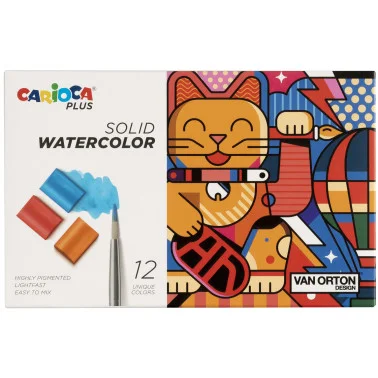 CARIOCA PLUS SULU BOYA 12 Lİ TABLET FIRÇALI 45210