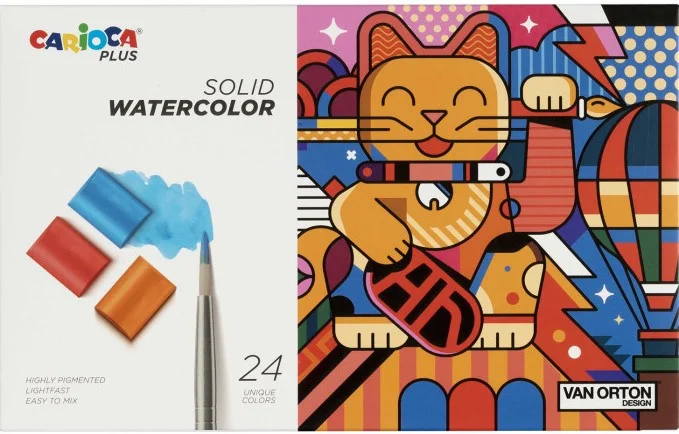 CARIOCA PLUS SULU BOYA 24 LÜ TABLET FIRÇALI 45211