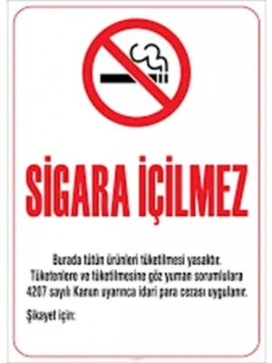 SEVEN 35x50 SİGARA İÇİLMEZ LEVHASI SVN-902