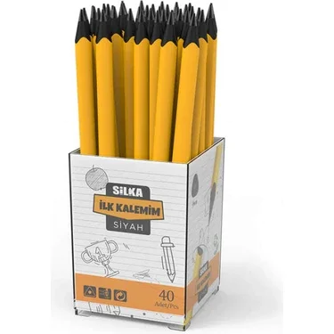 SİLKA İLK KALEMİM JUMBO KURŞUN KALEM 40 LI ART.75