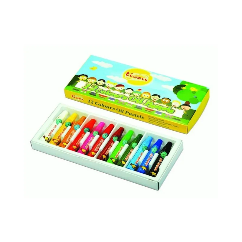 TİCON 17384 12 RENKLİ YAĞLI PASTEL BOYA