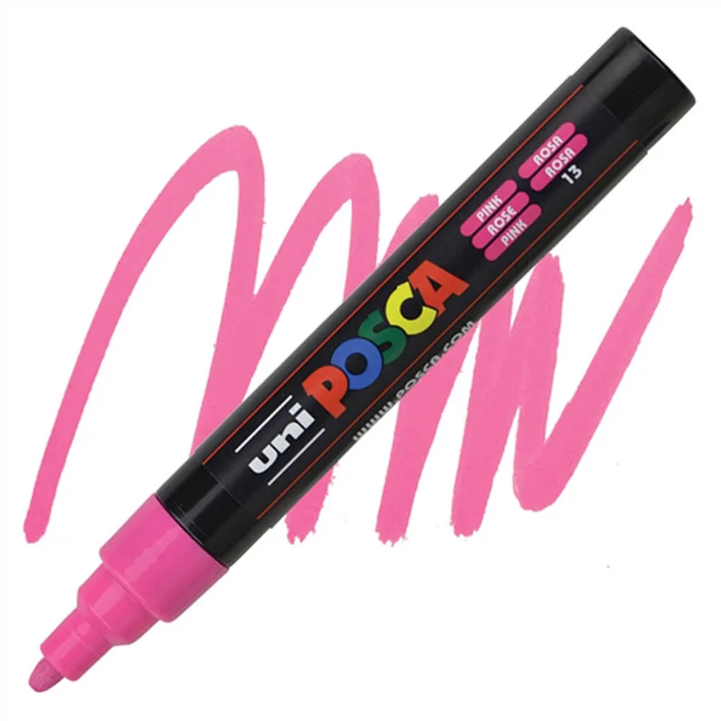UNİ-BALL PC-5M-POSCA SU BAZLI MARKER A.PEMBE 1.8