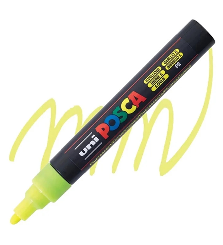 UNİ-BALL PC-5M-POSCA SU BAZLI MARKER F.SARI 1.8-2.5