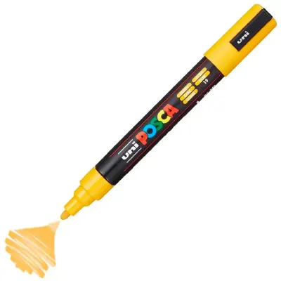 UNİ-BALL PC-5M-POSCA SU BAZLI MARKER GÜNEŞ SARISI 1.8-2.5