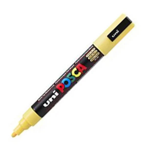 UNİ-BALL PC-5M-POSCA SU BAZLI MARKER PARLAK SARI 1.8