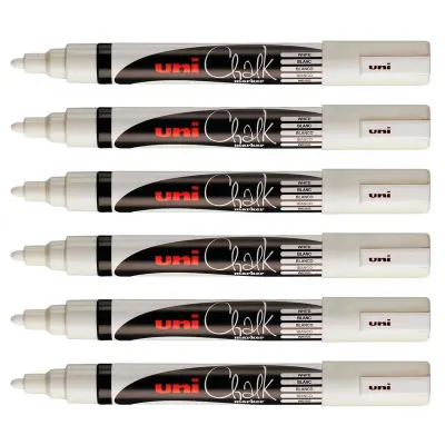 UNİ-BALL PWE-5M BEYAZ SU BAZLI TEBEŞİR MARKER