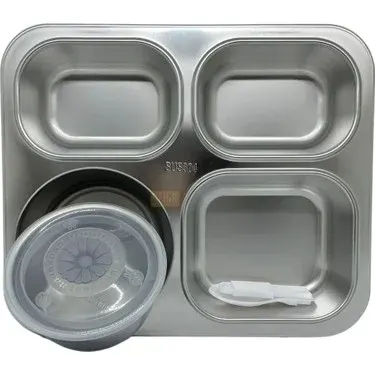 VAGON LIFE VGN 7080 ÇELİK BESLENME KABI (LUNCH BOX) DÖRT BÖLMELİ 1200 ML