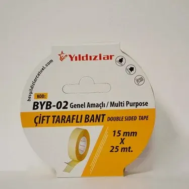 YILDIZLAR 15x25 ÇİFT TARAFLI BANT BYB-02