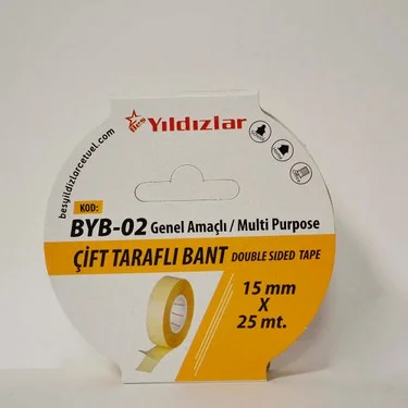 YILDIZLAR 15x25 ÇİFT TARAFLI BANT BYB-02