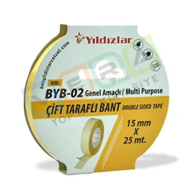YILDIZLAR 15x25 ÇİFT TARAFLI BANT BYB-02