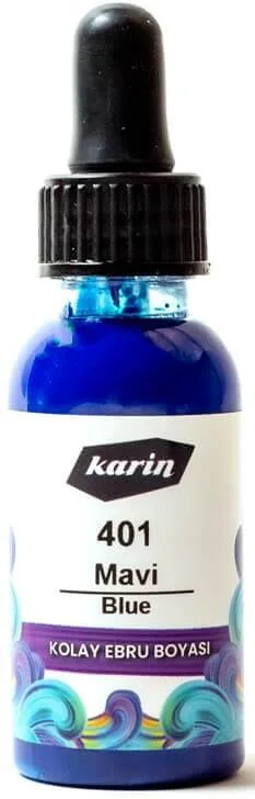 KARİN KOLAY EBRU BOYASI 30 ML 401 MAVİ 61401030