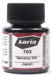 KARİN JAPON KALİGRAFİ VE HAT MÜREKKEBİ GENSOU SİYAH 45 ML 96J62703020