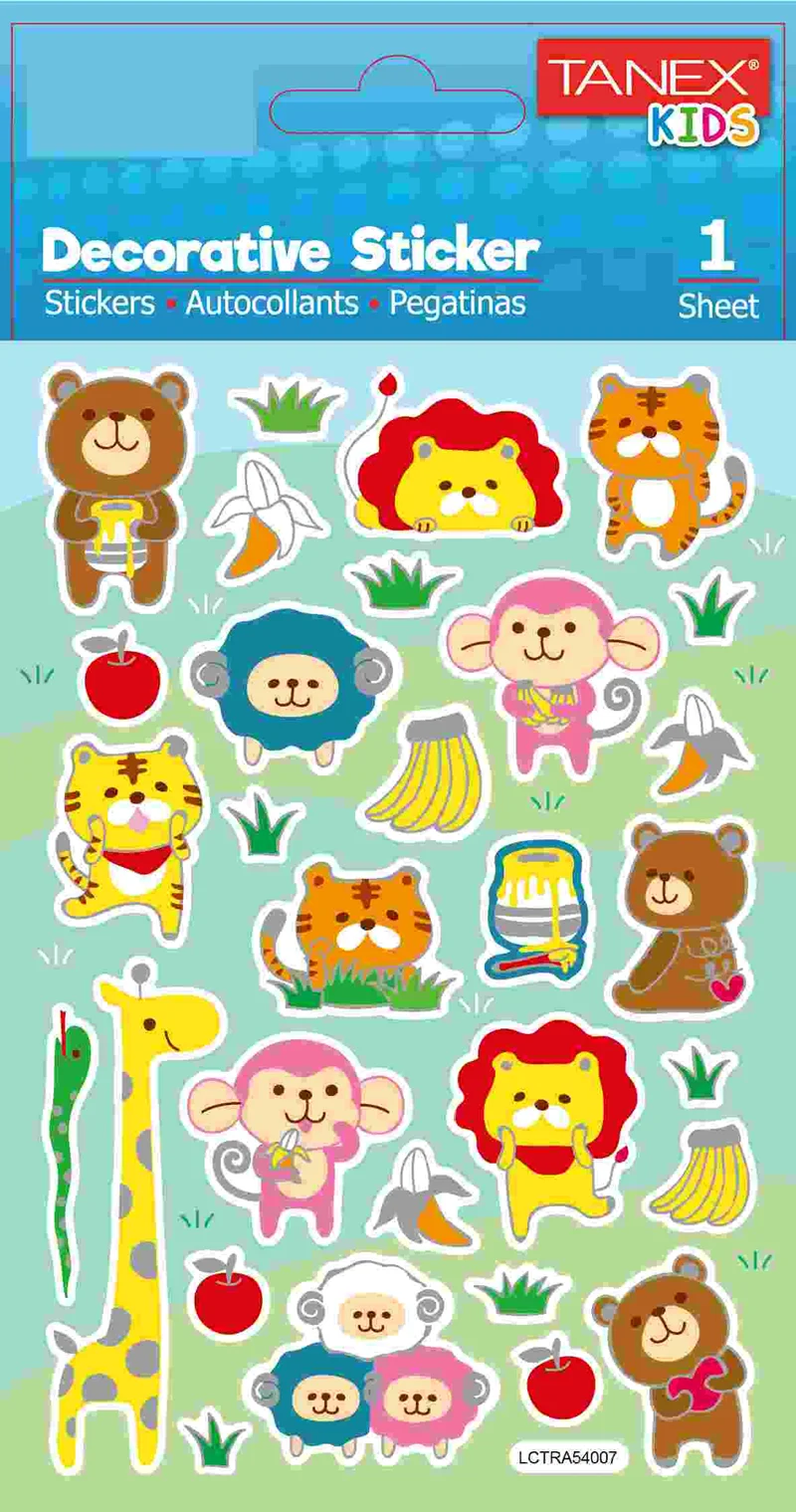 TANEX STICKER ORMAN CANLILARI-6 SERİSİ 5 ADET TNX-25189