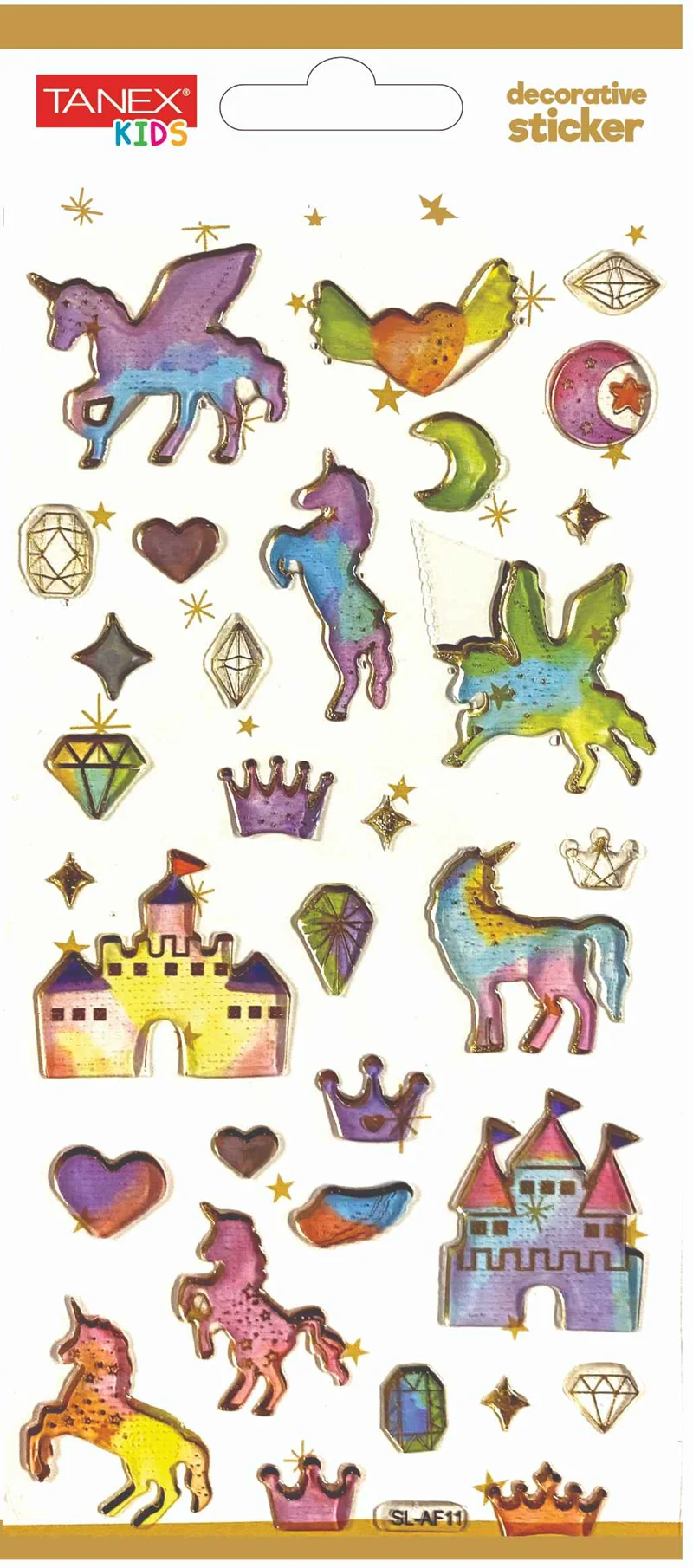 TANEX ETİKET DECORATİVE STICKER-4 PUFFY 5 ADET TNX-5003