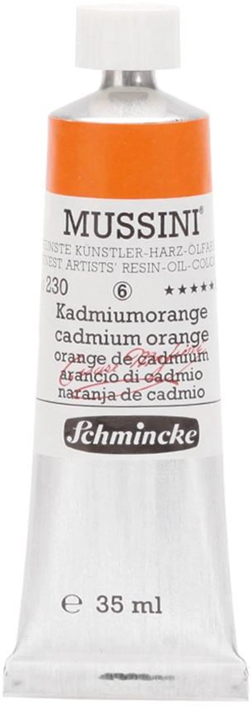 SCHMİNCKE MUSSİNİ ARTİST YAĞLI BOYA 35 ML SERİ 6 230 CADMİUM ORANGE 10230009