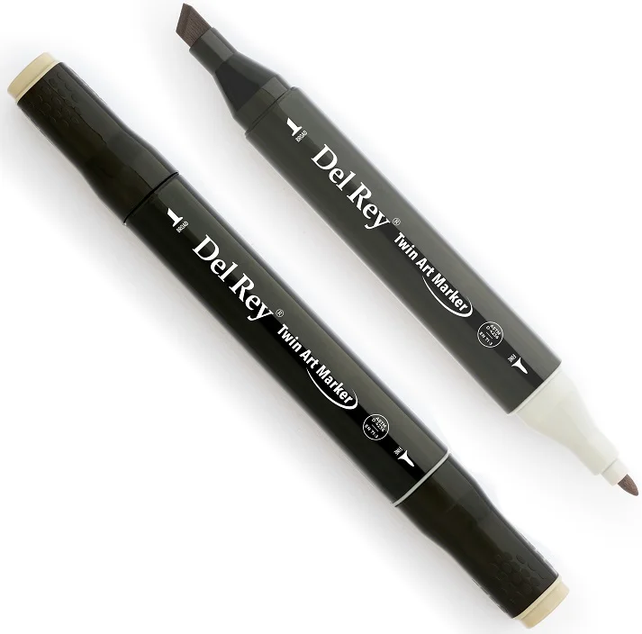 DEL REY GRAFİK MARKÖR TWIN MN-DRWG2 WARM GREY