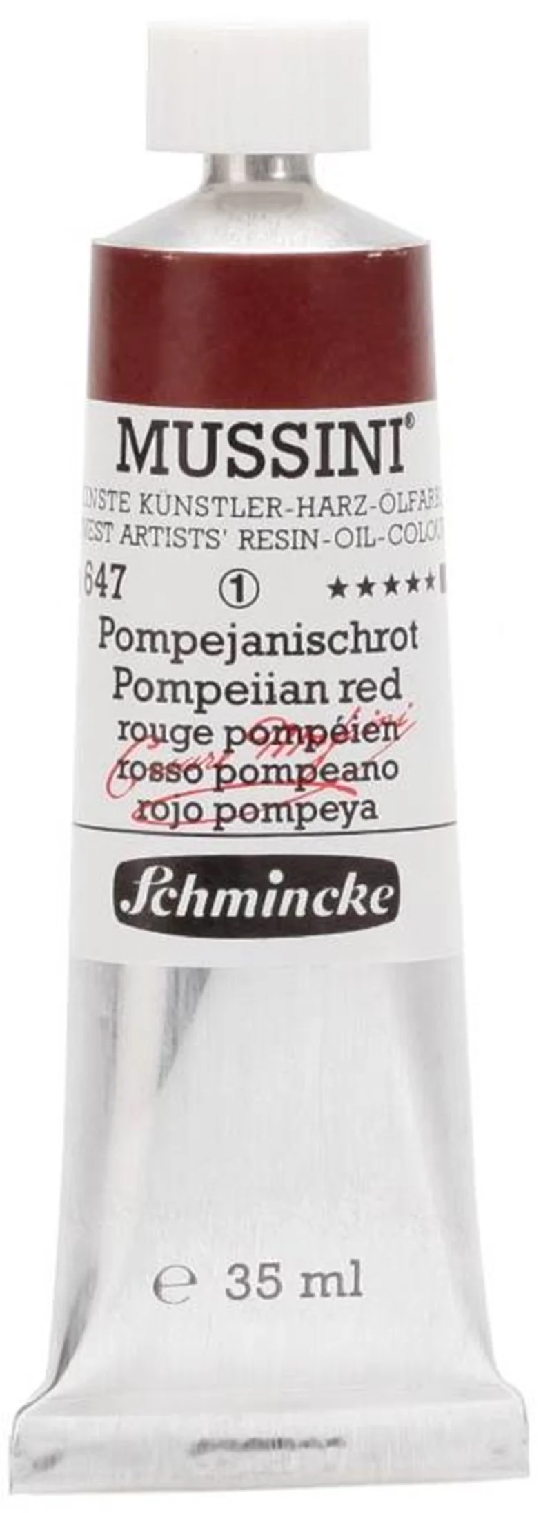 SCHMİNCKE MUSSİNİ ARTİST YAĞLI BOYA 35 ML SERİ 1 647 POMPEİİAN RED 10647009