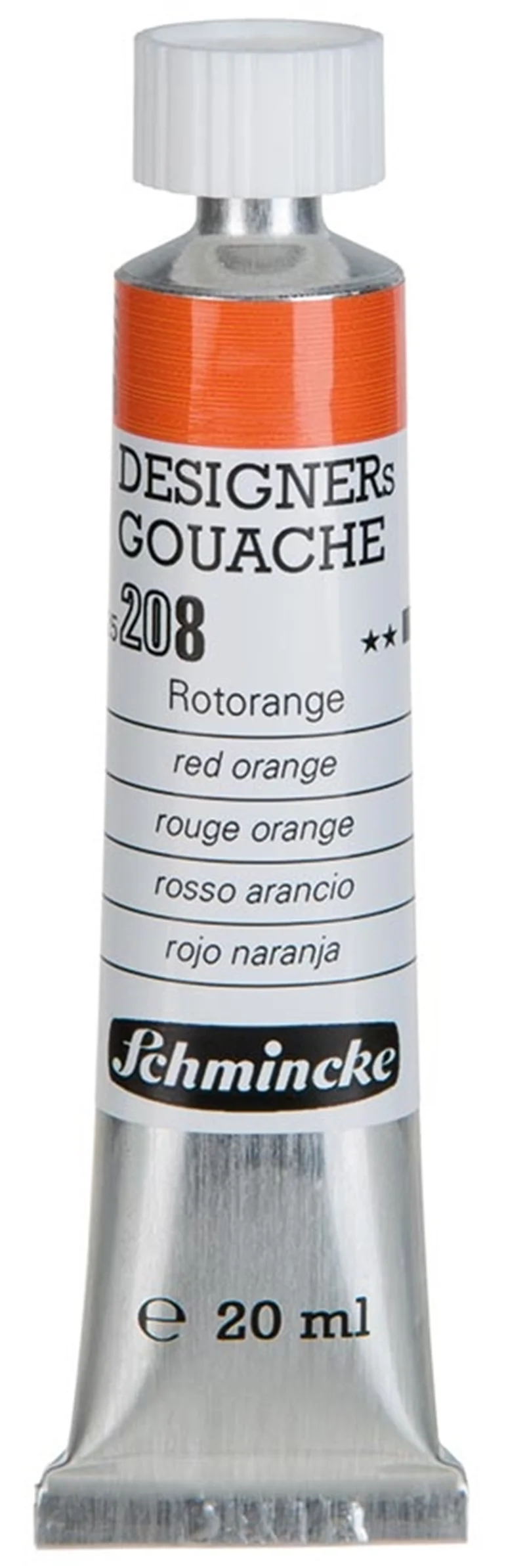 SCHMİNCKE HKS DESİGNERS' GOUACHE GUAJ BOYA 20 ML TÜP 208 RED ORANGE 25208007