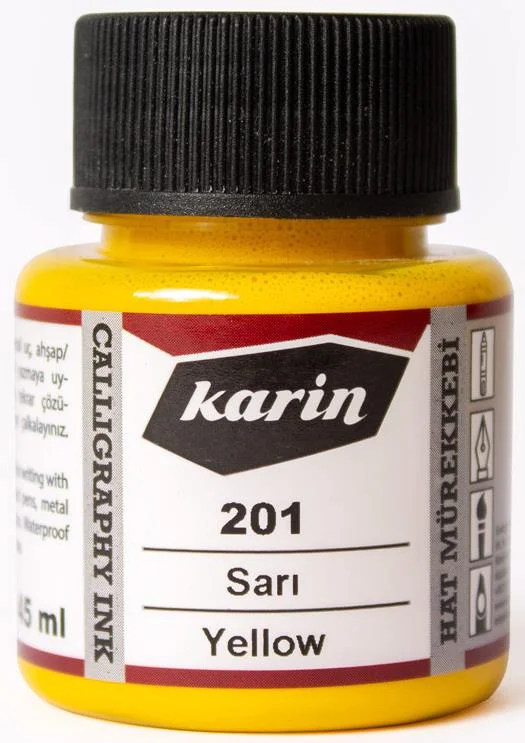 KARİN HAT MÜREKKEBİ 45 ML SARI 6210201045