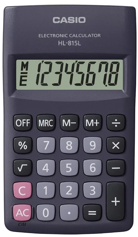 CASIO HESAP MAKİNESİ HL-815L-BK-W-DP