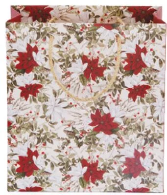 GIPTA KARTON ÇANTA B4 CHRISTMAS FLORAL BG64970