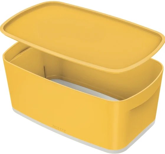 LEITZ SAKLAMA KUTUSU COSY MYBOX KAPAKLI KÜÇÜK L-5263 SARI