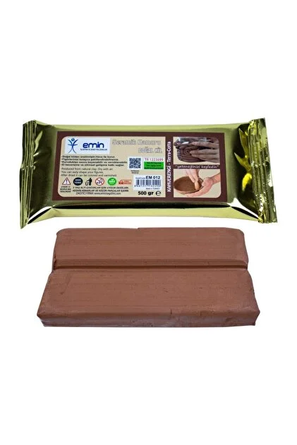 EMİN EM649 KİL HAMURU 500 GR KAHVERENGİ