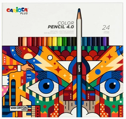 CARIOCA PLUS KURU BOYA KALEMİ 4.0 24 LÜ 45203