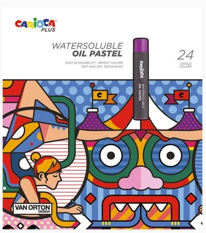 CARIOCA PLUS PASTEL BOYA YAĞLI WATERSOLUBLE 24 LÜ SUDA ÇÖZÜNÜR 45215