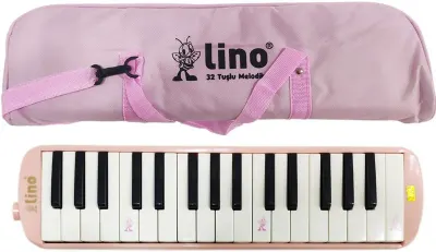 LİNO MELODİKA 32 TUŞLU BEZ ÇANTA PASTEL PEMBE LN-32-PPES