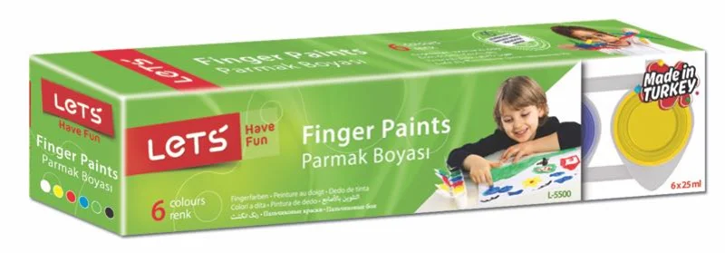 LETS PARMAK BOYASI 25ML 6 RENK L5500