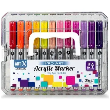 RICH ART-X PRO-ART AKRİLİK MARKER BRUSH PEN 24 LÜ 19716