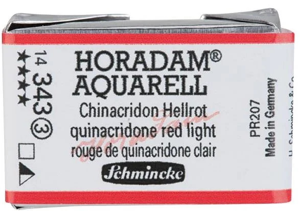 SCHMİNCKE HORADAM AQUARELL ARTİST SULU BOYA TAM TABLET SERİ 3 343 QUİNACRİDONE RED LİGHT 14343043