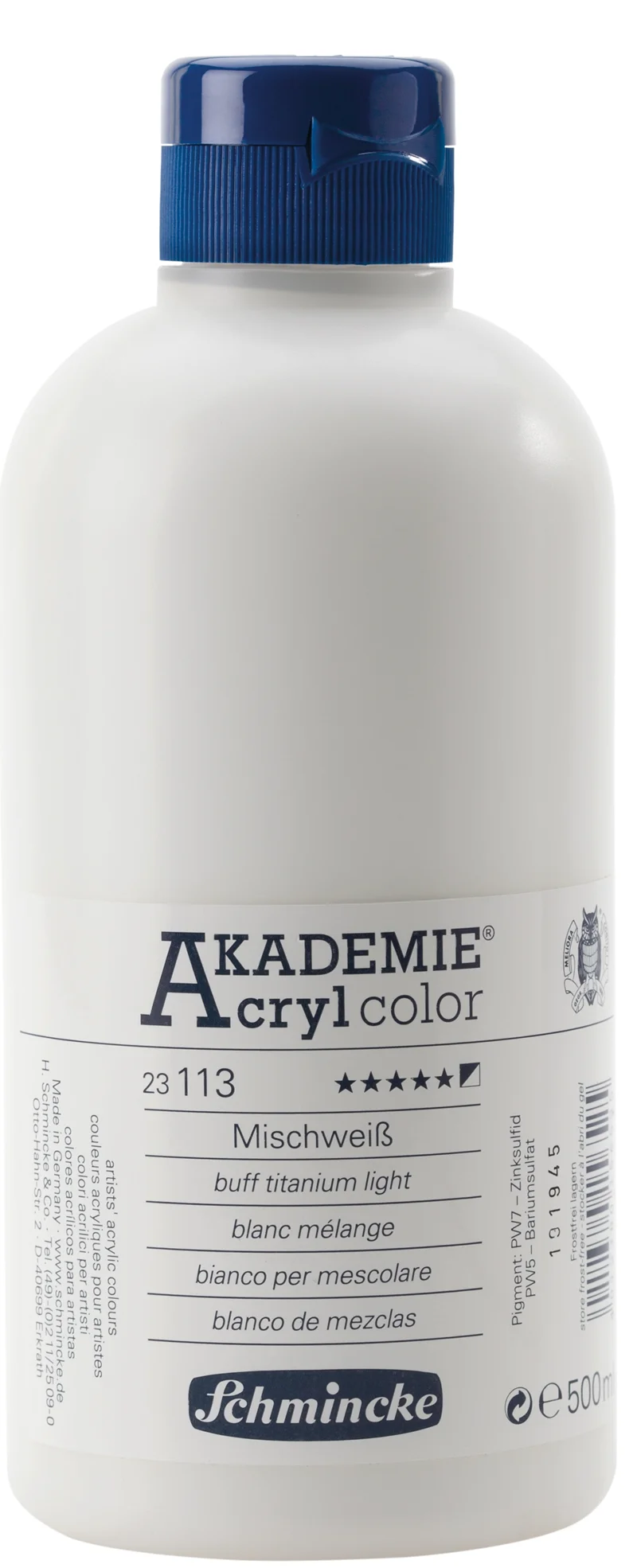 SCHMİNCKE AKADEMİE AKRİLİK BOYA 500 ML 113 MİXİNG WHİTE 23113028