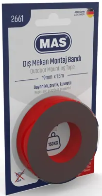 MAS MONTAJ BANDI DIŞ MEKAN GÜÇLÜ 19MM X 1,5M 2661