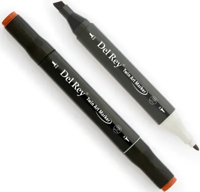 DEL REY GRAFİK MARKÖR TWIN MN-DR094 BRICK BROWN