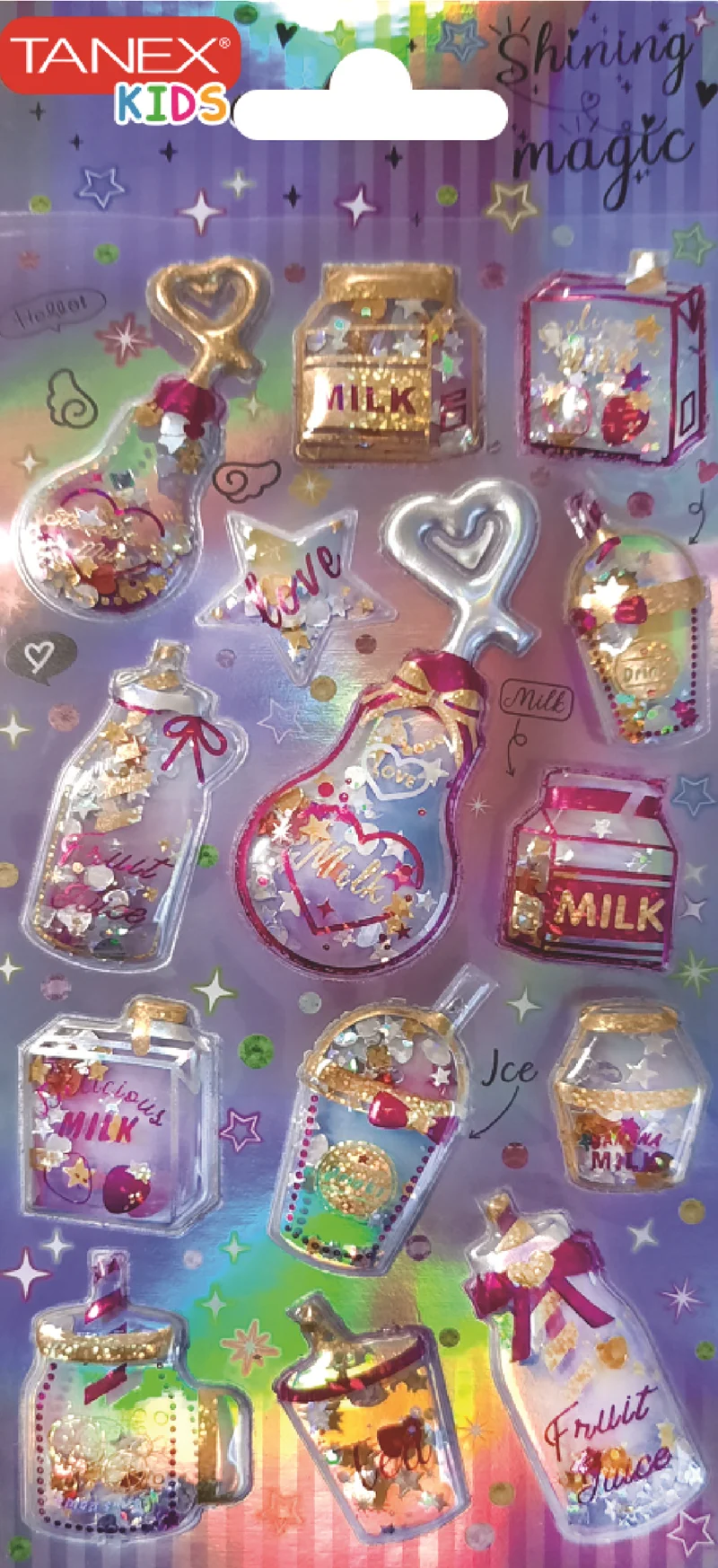TANEX TNX-26058 PARLAK SİMLİ PUFFY ETİKET 1 AD. TNX2605801