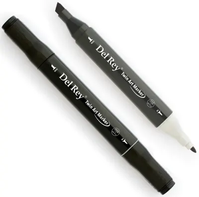DEL REY GRAFİK MARKÖR TWIN MN-DRYS120 BLACK