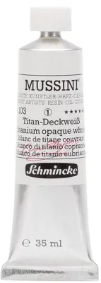 SCHMİNCKE MUSSİNİ ARTİST YAĞLI BOYA 35 ML SERİ 1 103 TİTANİUM OPAQUE WHİTE 10103009