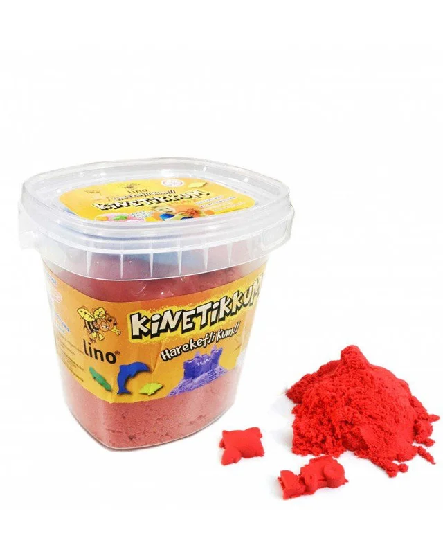 LİNO KİNETİK KUM 500 GR DOYPACK KIRMIZI LN-600KR