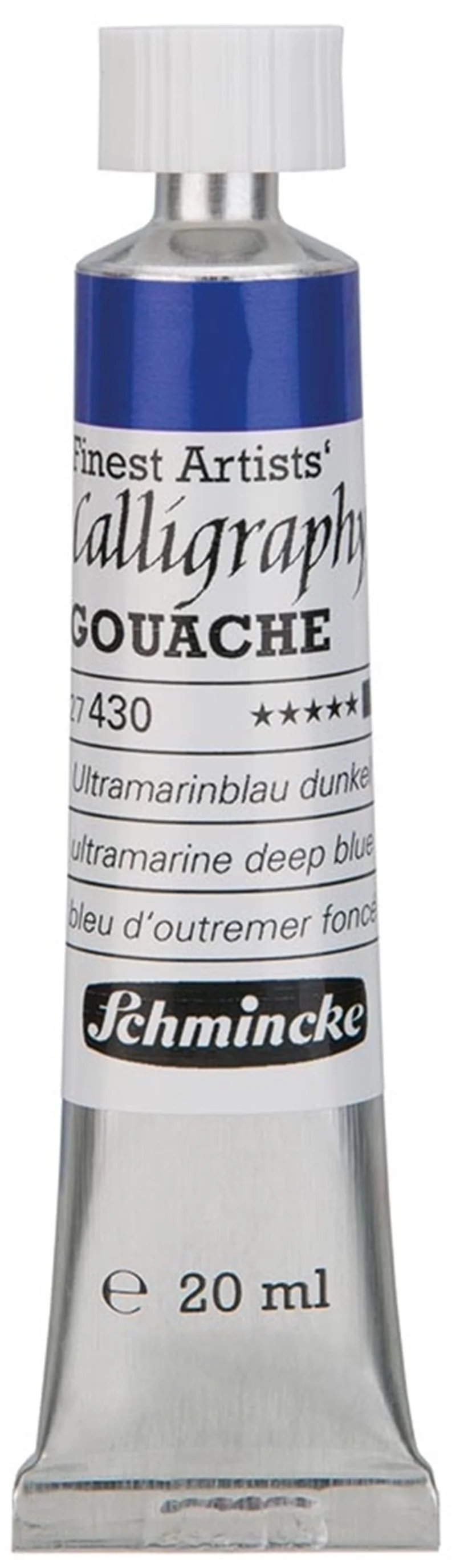 SCHMİNCKE CALLİGRAPHY GOUACHE ARTİST GUAJ BOYA 20 ML TÜP 430 ULTRAMARİNE DEEP BLUE 27430007