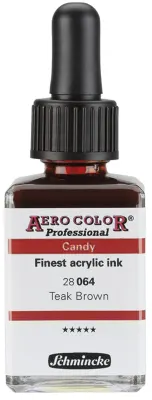 SCHMİNCKE AERO COLOR AKRİLİK MÜREKKEP 28 ML 064 CANDY COLORS TEAK BROWN 28064023