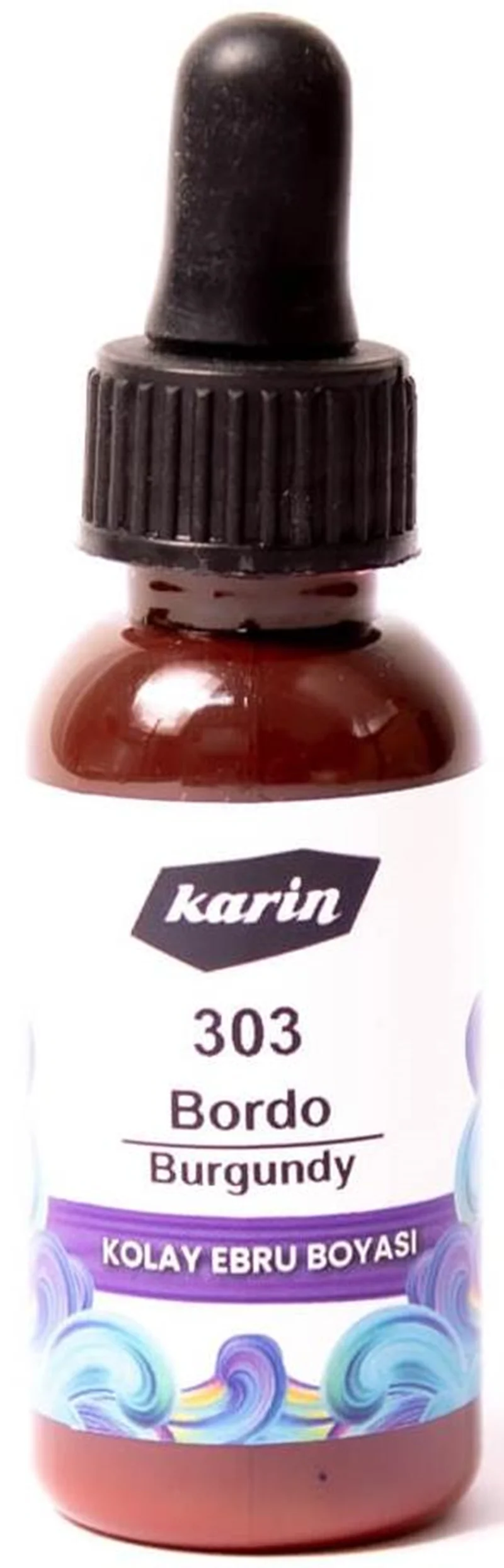 KARİN KOLAY EBRU BOYASI 30 ML 303 BORDO 61303030