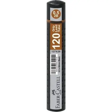 FABER GRIP MİN 0.5 SİYAH 60 mm 120 Lİ TÜP 1276260