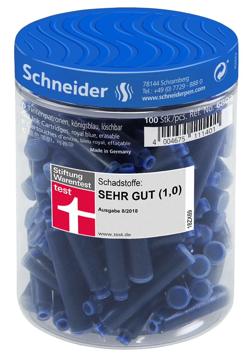 SCHNEIDER DOLMA KALEM  KARTUŞU 100 LÜ KAVANOZ SCD206